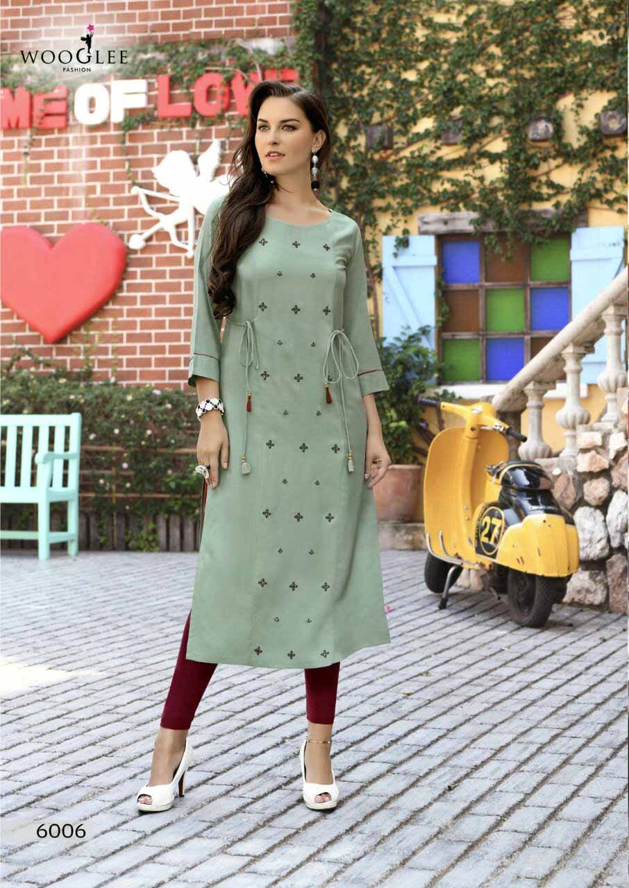 Tim Tim Rayon Embroidery Kurti Catalog Tim Tim Rayon Embroidery Kurti Catalog